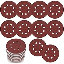 Wolfcraft - 5 Disques Auto-agrippants Corindon Ø125 Mm, Pour Poncer Bois, Peinture Ou Métal