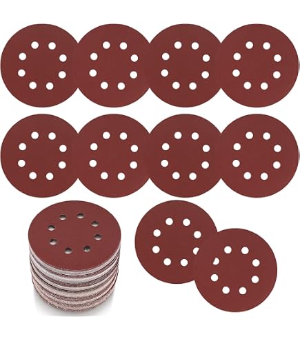 Lot De 10 Disques Abrasifs Auto-agrippants Silverline 125mm - Grain 80