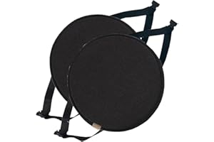 JORTUIO Pack 1/2/4 Cojines para Sillas Redondo,40x40/45x45/50x50 cm,con Hebilla Antideslizante,Cojín de Asiento Suave para Taburete, para jardín, Interior, Exterior, Hogar(Color2,40cm (2pcs))