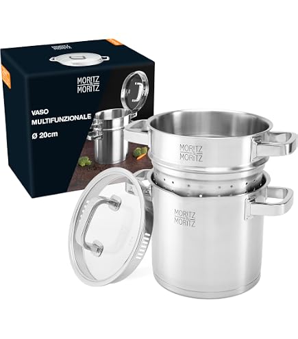 Pentola Per Asparagi Zwilling Twin Specials – Acciaio Inossidabile 18/10, Diametro 24 Cm, Fondo Sandwich SIGMA Classic, Adatta Induzione