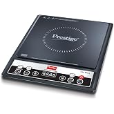 Prestige Iris Plus 1600 Watts Induction Cooktop | 4KV Surge Protection | Black | BIS Certified