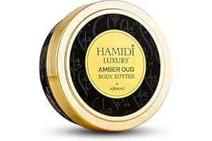 LUXURY AMBER OUD BODY BUTTER By Hamidi | Ultra Moisturizing Body Lotion | For Men & Women | Nourishing Cream for Dry Skin | Deep Hydration | 250ML (8.4 OZ)