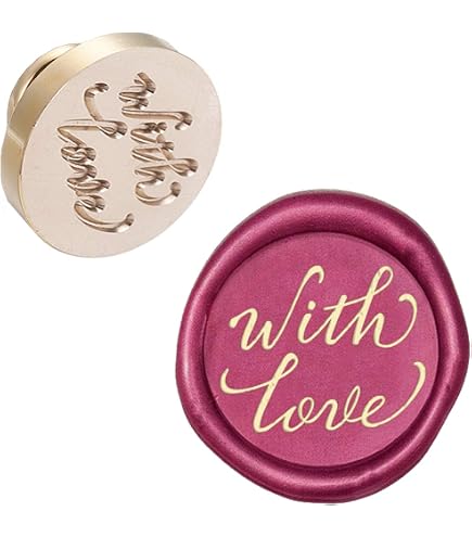 Sceau Tampon En Bois Et Laiton Pour Cire - Cachet Classique Coeur Vrai Amour - Pour Lettres, Invitations, Bouteilles