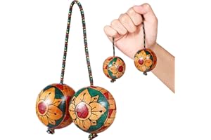 VAGUELLY Hand-painted Sand Ball Percussion Instrument Unique Rhythm Shaking Ball for Music Enthusiasts Design for Parties Various Occasions