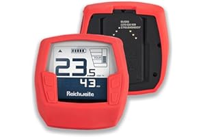 Besudo Coque de Protection en Silicone adaptée à l'écran Bosch Intuvia (BUI255) - Cadre de Protection pour écran Bosch Intuvia-Rouge