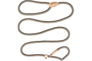 Luabue Guinzaglio per Cani in Nylon 1,5 m Guinzaglio Addestramento per Cani con Fibbia guinzaglio Cani Regolabile Guinzaglio per Portare il Cane a Passeggio Beige