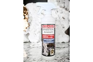 CleanPrince Limpiador de piedra de tumba 500 ml Musgo Eliminador Algas Ex Piedra natural Excrementos de pájaros Agente Limpiador limpieza Cardenillo Lápida de limpieza,Limpiador de lápidas,limpieza,
