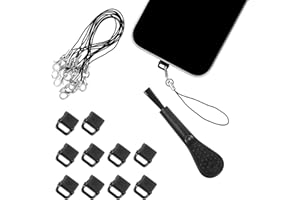 APHUMEDC 10 Stück USB C Staubschutz Stöpsel Ladebuchse Schutz mit Laschen-Lanyard Reinigungsbürste USB C Staubschutzstecker Silikon Handy Zubehör für Tablets 15/16 pro Zubehör den Meisten Mobiltelefonen
