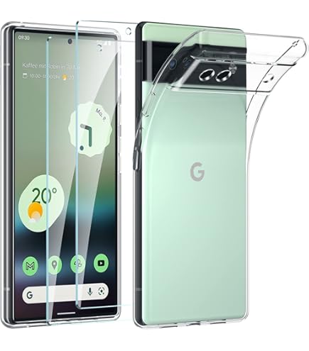 Pixel 8 Funda SEAHAI Transparente Funda Para Google Pixel 7A, Estuche Antigolpes Ligero Caso PC Carcasa Doble Bumper Silicona TPU Y Built-in Marco Anti-caída - Rojo Oscuro Google Pixel 8