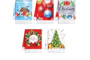 TanYiYi Tea Towels for Christmas Decorations-Microfiber Cloth for Christmas Decorations-Dish Towels-Hand Towels and Bar Towels