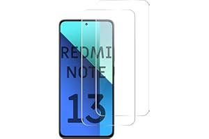 QUITECO Szkło do Xiaomi Redmi Note 13 4G / Redmi Note 13 5G [2 sztuki] Folia Ochronna na Wyświetlacz Ekranu, Hartowane Ochraniacz na Ekran
