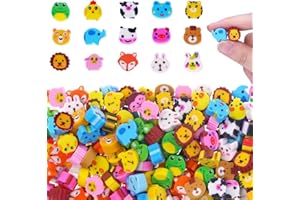 WEITAPYT 150 Stück Radiergummi, Lustige Radiergummis für Kinder Mini Tiere Radierer Regenbogen Eraser für Schulen Schüler Schulbedarf Kindergarten Party Geschenke