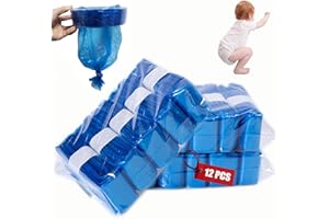 PVZLEXN 12 Pièces Recharge Poubelle a Couche Tommee sac Poubelles à Couches et Tippee Recharges Compatibles Twist And Click Avec Octogonales pour Grande Capacité