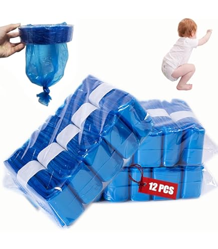 Tommee Tippee Ricariche Sacchetti Mangiapannolini - 12 Rotoli Da 4,5m, Compatibili Con Marchi Principali Ricariche Compatibili Angelcare