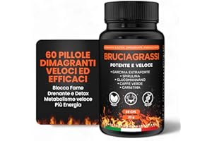 MYTREE LABS Brucia Grassi Potenti Veloci [DRENANTE GAMBE - ANTICELLULITE] con Dieta Digitale Inclusa | Dimagrante - Termogenico - Blocca Fame | Brucia Grassi - Carnitina | 60 Capsule