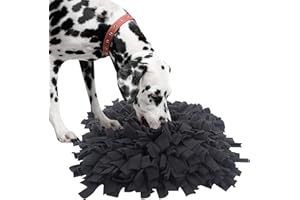 IEUUMLER Tapis de Fouille Chien Snuffle Mat Tapis éducateurs pour Chiens Dog Puzzle Toys IE075 (45x45cm, Dark Grey)