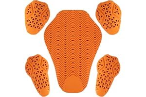 ‎PSLER PSLER Vollständig Level 2 Motorradprotektoren,rückenprotektor Motorrad,Schulterprotektor und Ellbogenschützer,5 Stück Protektoren Motorrad Sicherheit Stoßdämpfende Einsätze für Motorradjacken Knie