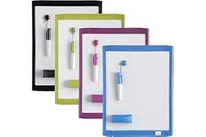 Nobo Mini Lavagna Magnetica Con Cornice Colorata, 216 X 280 mm, Colori Vari, 1903816