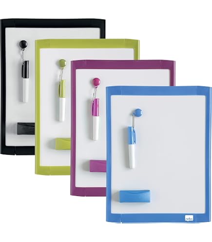 Tableau Blanc Magnétique A4 Effaçable - Kit Complet Pour Frigo Et Organisation