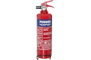 UltraFire 1kg Powder Fire Extinguisher - Car, Taxi, Caravan, Camping, Boat - Kitemarked EN3