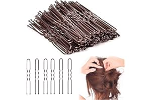 ZHIHUITL Forcine per Capelli,Mollette per Capelli Donna,50 pezzi Forma di U Fermagli per Capelli,per le Ragazze le Donne si Lavano il Trucco e Styling dei Capelli(Marrone)
