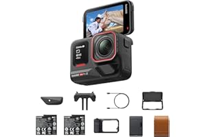 Insta360 Ace Pro 2 Pack instantané – Caméra d’Action 8K co-conçue avec Leica, capteur 1/1,3" Deux puces IA, Capture en Basse lumière, Grip Xplorer Professionnel pour Photo Urbaine