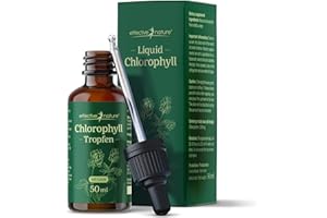 ‎EFFECTIVE NATURE effective nature - Liquid Chlorophyll Tropfen aus Alfalfa - 50 ml - Ohne Konservierungsstoffe - Besonders Natürliches, Flüssiges Chlorophyll