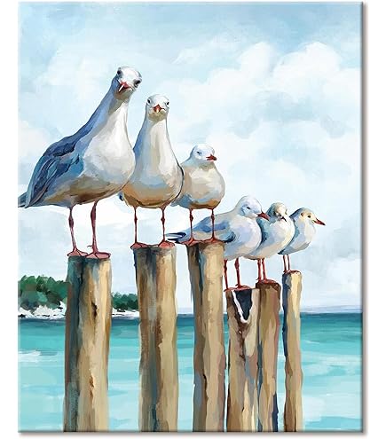 Paint By Numbers Kit For Adults – Crane Bird DIY Oil Painting 16x20 Inch With Frame (Beginner Friendly)