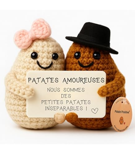 TOYMIS Mini Dinosaure émotionnel, Mignon Drôle Au Crochet Avec Carte Encourageante, Cadeaux