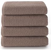 Top Towel Face/Bidet Towels (4 Pieces): Soft and Absorbent Bath Towels &ndash; 100% Cotton, 400 g/m&sup2;, Lint Free