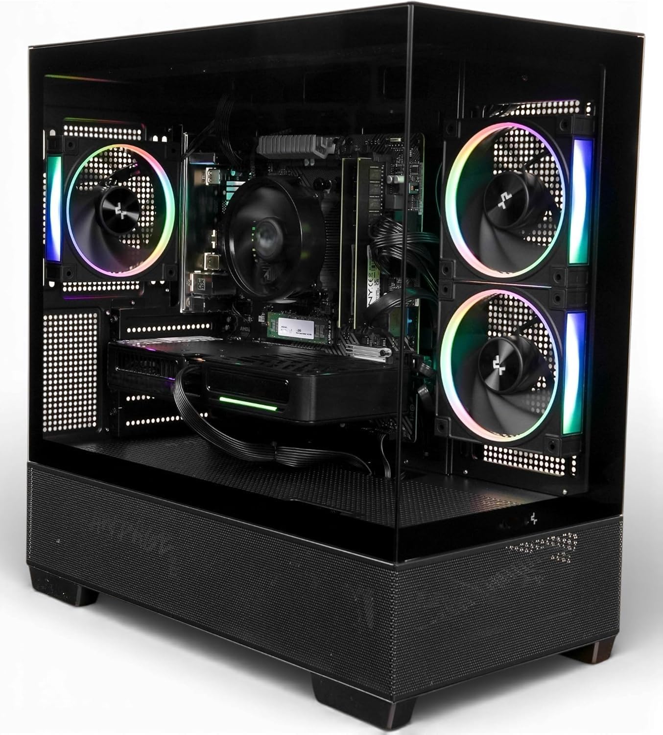 ZeroLag AZ Gaming PC - AMD Ryzen 5 5500, Nvidia RTX 5060, 32GB DDR4 RAM, 1TB NVMe SSD, 80+ PSU, Wi-Fi/Bluetooth, Windows 11 Pro, DeepCool ARGB Case with USB-C