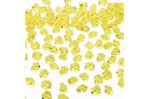 AWARDSEN 500 diamanti decorativi in oro acrilico, pietre preziose per matrimoni, artigianato, pietre scintillanti, decosteine, feste, vasi, babbandoni colorati