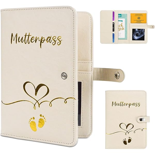 Portadocumenti In Feltro Per Libretto Sanitario E Passaporto - Con Elastico, Scomparti, Regalo Neonati - Foto 8