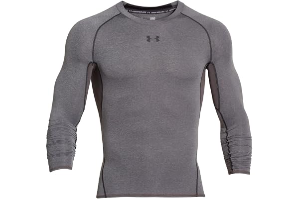 Under Armour UA HeatGear Long Sleeve, T-shirt à manches longues Homme, White / Graphite, L