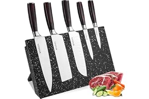 MOSFIATA Ceppo Portacoltelli Magnetico Senza Coltelli, Supporto per Coltelli con Calamite 34,8 x 21,6 cm