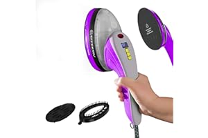 Ferro da Stiro a Vapore Verticale EFFEKTIV TurboVapor 1050X, Ferro a Vapore da Viaggio 450mg/min, Stiratrice Verticale Ultra compatta 1600W, 3 in 1 Stiratore Portatile, 250ml, 4 Moda 35s (Violet)