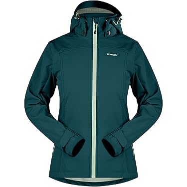 Giacca Softshell WINDMILL Donna - Giacca Antivento Calda Con Cappuccio Taglie Forti