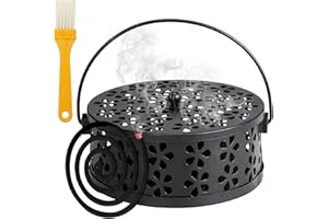YFJSML Mückenspirale Halter, Anti Mücken Spirale, Mückenspirale Box, Mückenspulenhalter, Räucherspiralen Halter, Metallisch Moskito Spulenhalter, Mückenspirale Behälter für Innen/Außen (mit Reinigungsbürste)