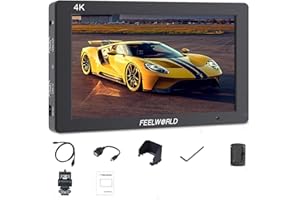 FEELWORLD T7 PLUS - Monitor de campo 3D LUT de 7 pulgadas en cámara 4K HDMI entrada/salida IPS 1920 x 1200 con forma de onda plegable