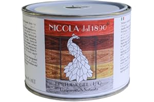 NICOLA VERNICI Finitura Universale Protettiva per Legno all'Acqua in Gel, per Esterni ed Interni, Made in Italy, 0,6 LT, Trasparente