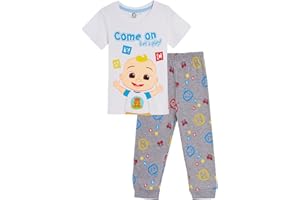CoComelon Boys T-Shirt + Joggers Set JJ Tracksuit Set Top Matching Daywear Holiday Outfit