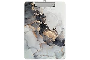 Piasoenc Kunststoff-Klemmbrett, niedliche dekorative Klemmbretter, 31,1 x 22,9 cm, A4-Standard-Letter-Format, hartes Klemmbrett mit Metallclip, Büro-Klemmbretter für Krankenschwestern, Studenten, Büro