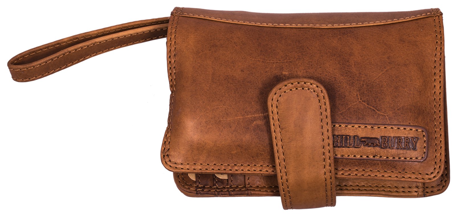 Hill-Burry-Sac--bandoulire-en-Cuir-Portefeuille-de-VoyagePortefeuille-en-Cuir-de-Vachette-tann-naturellement-Organisateur-Sac-de-PoignetSac--Documents-Purse