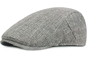 KeepSa Gorra Plana de Cáñamo Puro para Hombre de Estilo Vintage Gorra Irlandesa Boina Estilo Gatsby