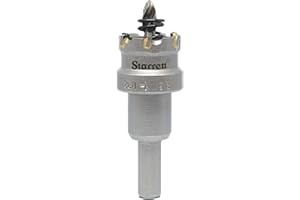 Starrett SM026 Corona con dientes de meta duro para chapas de metal, 26 mm