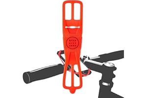 BIKE CITIZENS Finn Universal Mobile Phone Holder for Bicycle with Bike City Guide App, Red
