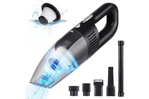 Czemo Aspirabriciole Senza Fili Potente 7000pa 120W, Mini Aspirapolvere Portatile per Auto Ricaricabile Aspira Briciole USB Aspirapolvere a Mano per Casa Auto Ufficio