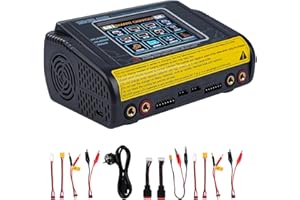 WATTIVE Chargeur lipo T240 AC150W/DC240W 10A, Chargeur Batterie lipo Double décharge 3,2 Pouces écran Tactile Couleur Chargeur Balancer déchargeur pour LiPo/Lilon/Life/NiMH/NiCd/PB/NiMH