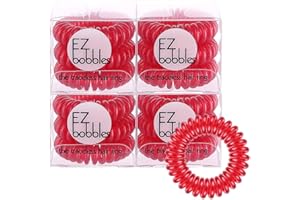 STYLANCE EZbobbles 12pcs Elastici per Capelli, elastici per capelli a spirale per donne e ragazze elastici per capelli in plastica serie multicolore a spirale (colore13)