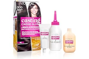 L'OREAL PARIS L'Oréal Paris Colorazione Capelli Casting Crème Gloss, Tinta Colore Trattamento senza Ammoniaca per una Fragranza Piacevole, 300 Castano Scuro
